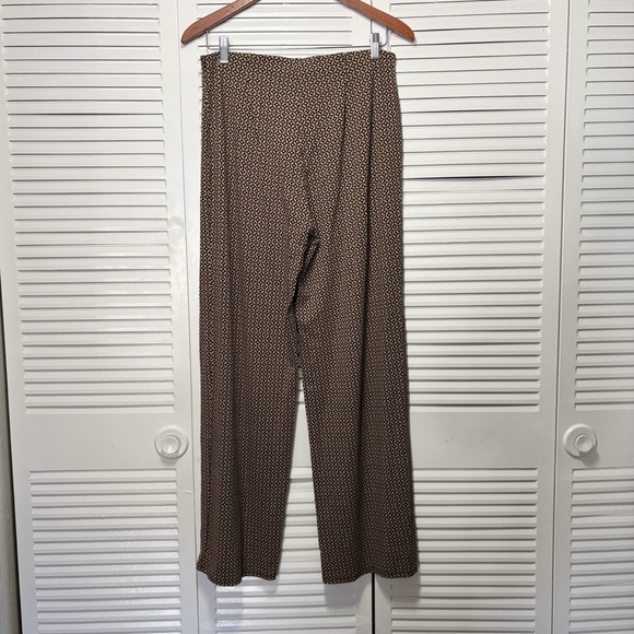 J. Jill Pants Womens Black/Brown Geometric Print Straight Leg Slinky Size S - Picture 5 of 7